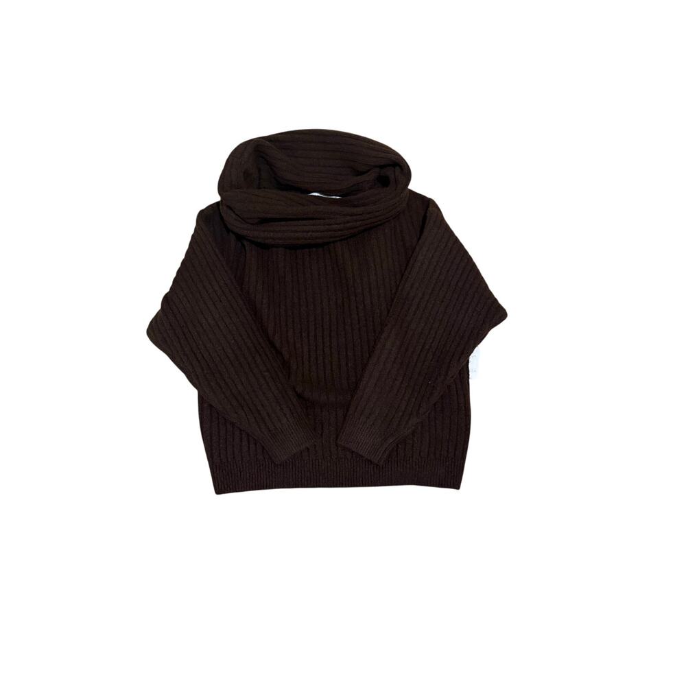 Altar’d State Brown Ribbed Cowl Neck Sweater Size XS New With Tags